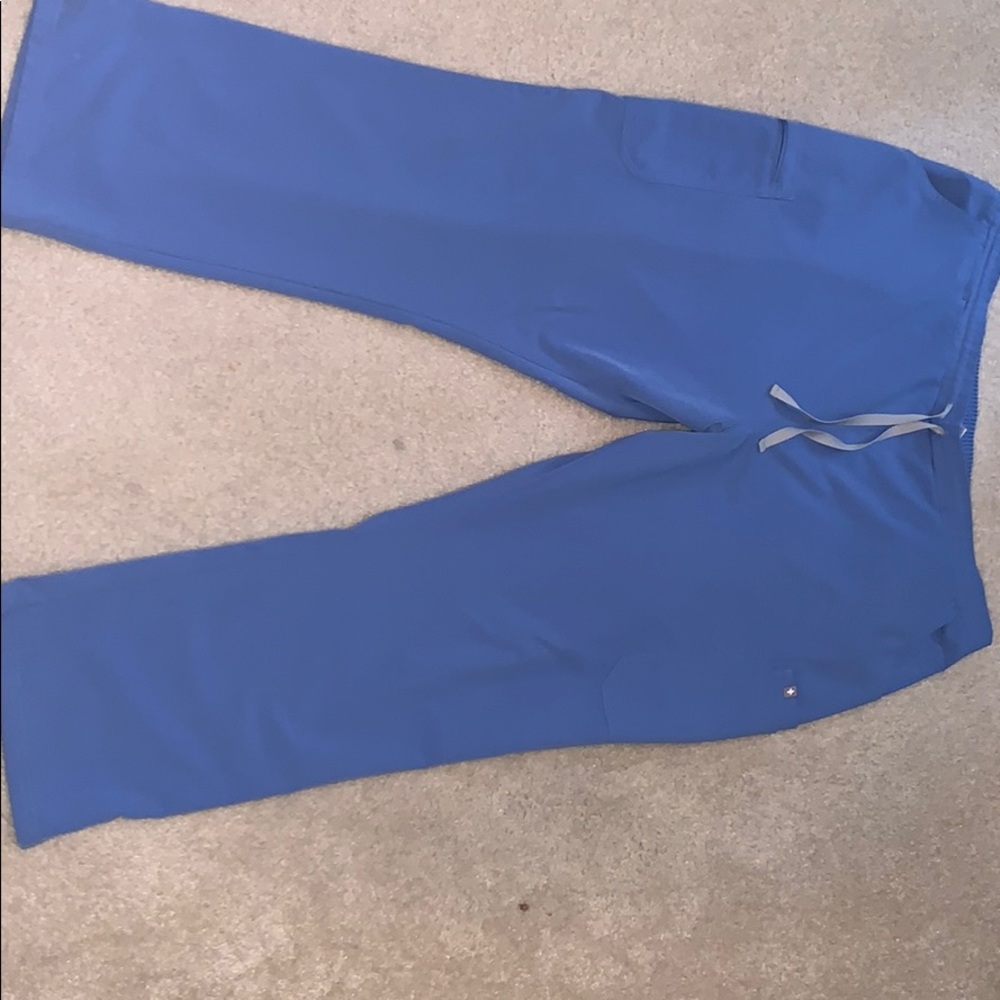 Figs Ceil Blue Skinny Scrub Bottoms